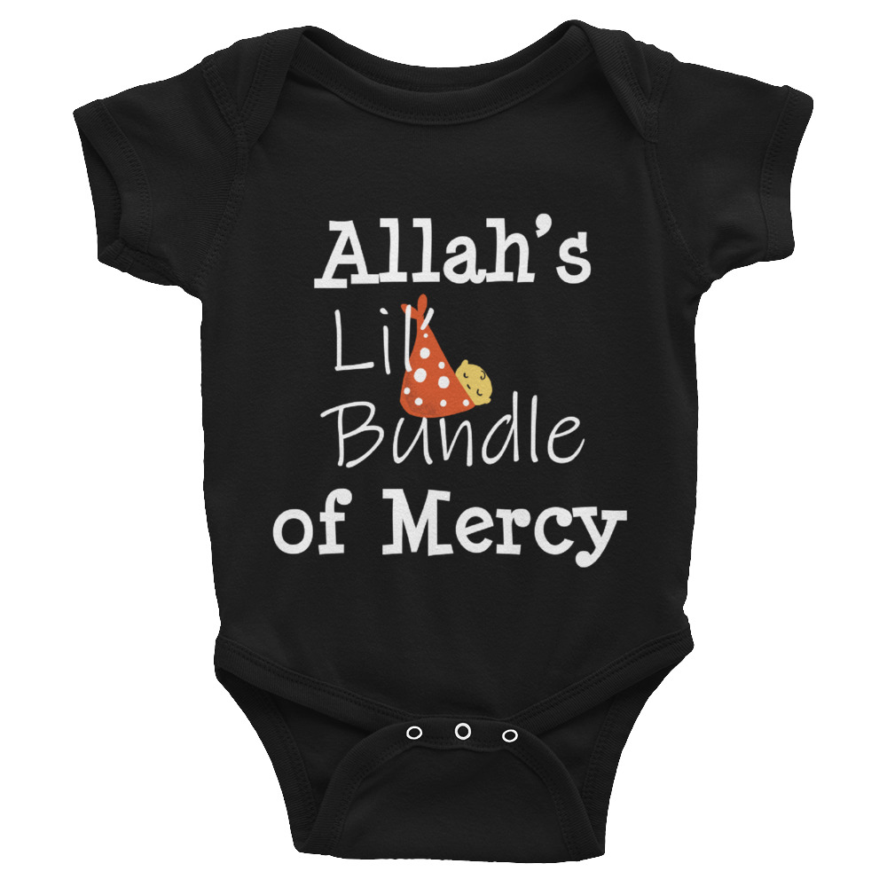 Download Allah S Lil Bundle Of Mercy Infant Bodysuit Half Sleeves Iou Store