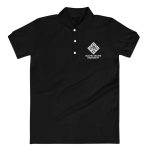 IOU Logo Embroidered Women's Polo Shirt Black/White